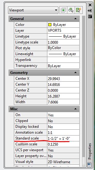Autocad Viewport Scale Chart