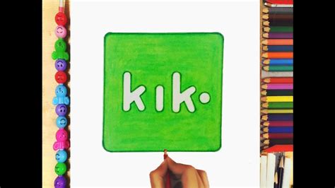 How To Draw The Kik App Logo Rabia Drawing Art Youtube