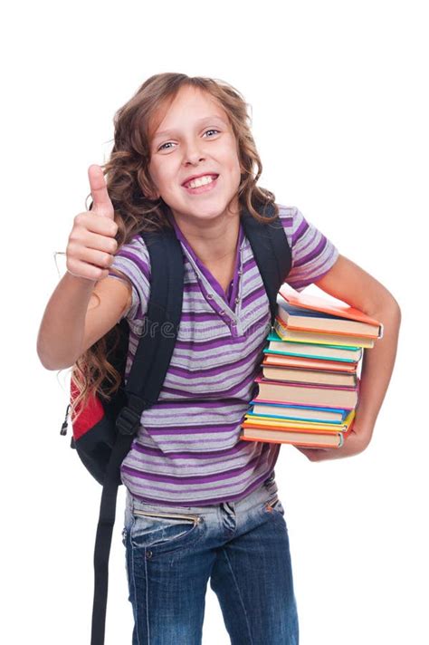 Girl Holding Books Stock Image Image Of Carrying Learn 27341655