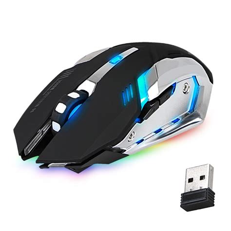 Tsv Wireless Gaming Mouse 24g Rechargeable Usb Computer Mouse With 7