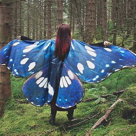 This Big Blue Wings Are Again In Stock In Voile Fabric ♡ → Shawls