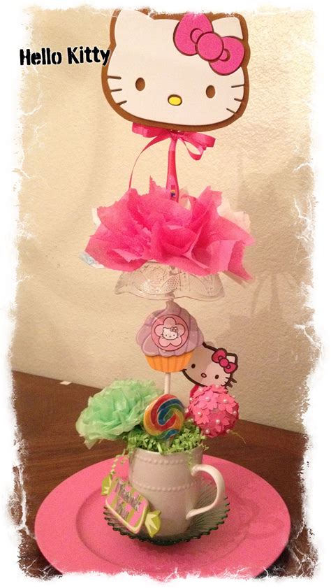 Hello Kitty Centerpiece Hello Kitty Birthday Party 1st Birthday