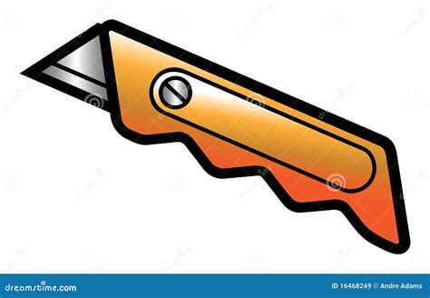 Utility Knife Clip Art Illustration Vector 198290943
