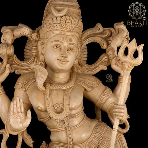 Shiva Statue In Wood 27 Hand Carved Large Size Wooden Lord Etsy