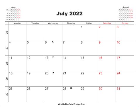 July 2022 Printable Calendar Free Printable Calendar Com Free