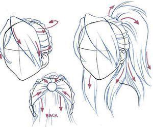 Anime Hair Reference Ponytail I Love The Look Of The Sketch And How The