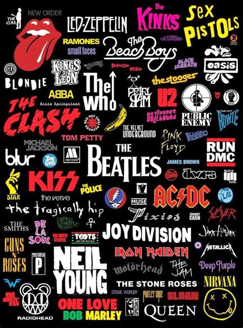 Rock Band Logos Logos De Bandas Fondo De Pantalla Rock Imagenes De Rock