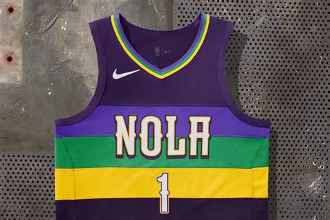 New Orleans Pelicans City Edition Uniform Mardi Gras Sol Inc Jp