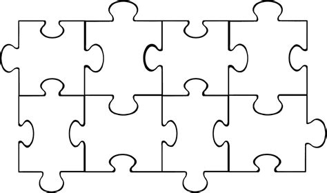 Download Hd Puzzle Piece Template Blank 8 Piece Puzzle Template