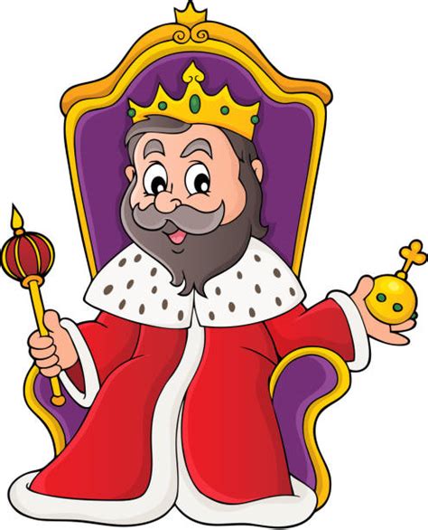 Drawing Of A King Sitting On Throne Illustrations Royalty Free Vector