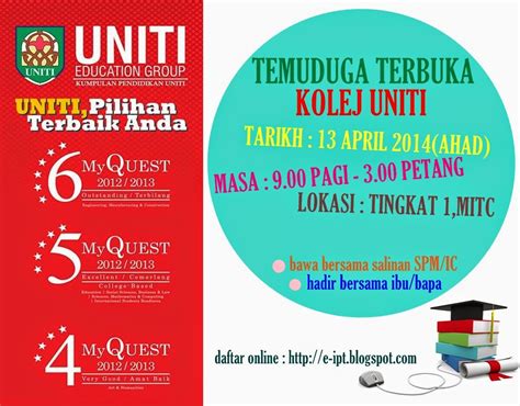 Syarat kelayakan asasi sains uitm lepasan spm di dengkil. UiTM,UPM,UNITI: TEMUDUGA TERBUKA LEPASAN SPM (di MITC ...