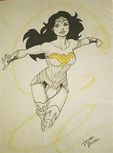Wonder Woman Sketch Commission By Lucianovecchio On Deviantart