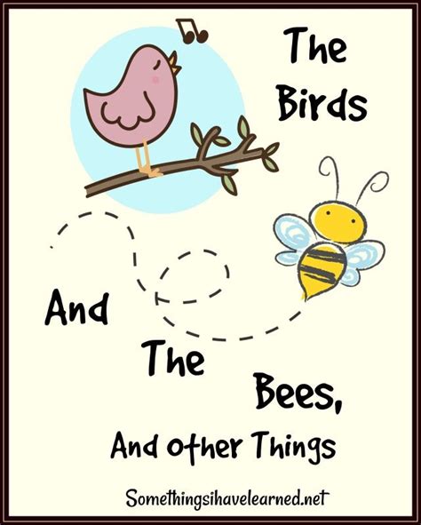 The Birds And The Bees And Other Things Somethings I Have Learned