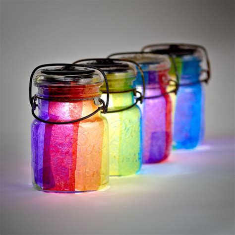 Colourful Summer Wedding Solar Light Crafts Light Crafts Rainbow