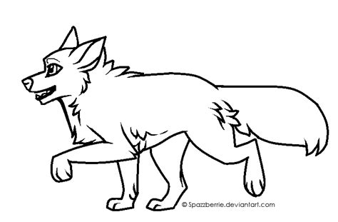 Free Trotting Wolf Lineart MS Paint Friendly By Kiterrax On DeviantArt