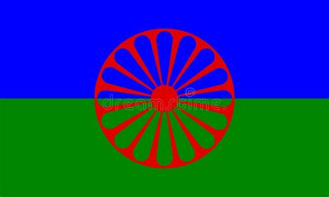 Bandera Internacional Del Día De Roma Ilustración Del Vector