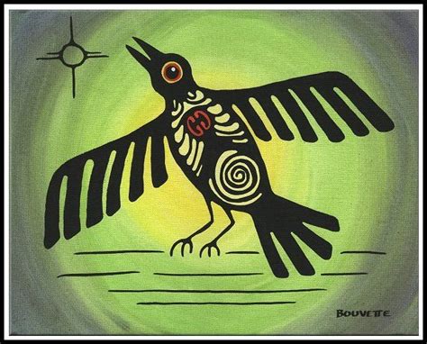 Crow By Ayla Bouvette Artist Of Native American Heritage American