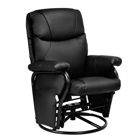 These elements have got durable wooden frames. Glider Swivel Rocking PU Leather Recliner Chair 229.95 ...