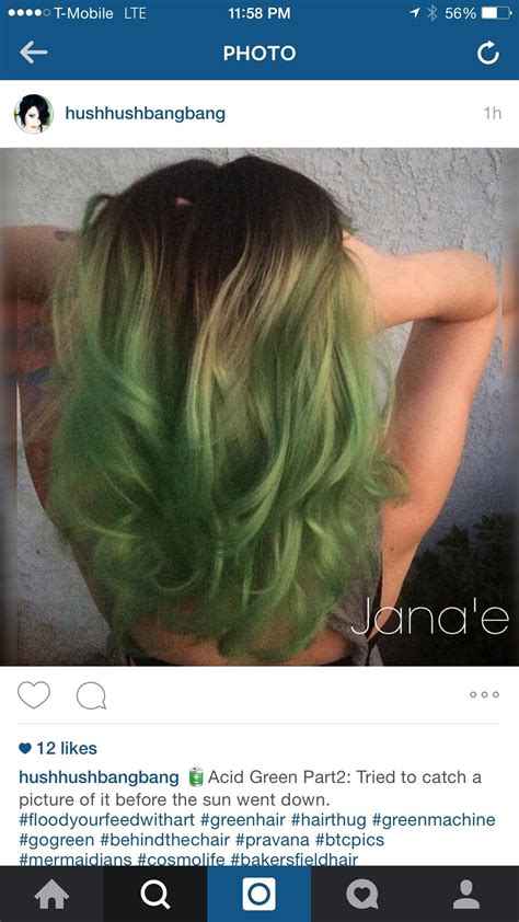 Green Hair Go Green Bakersfield Long Hair Styles Picture Photo Beauty Long Hairstyle