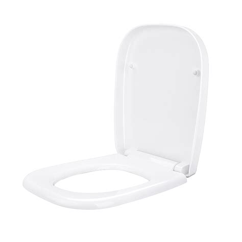 Luxury Square Toilet Seat Heavy Duty White Soft Close Top Quick Release Hinge EBay