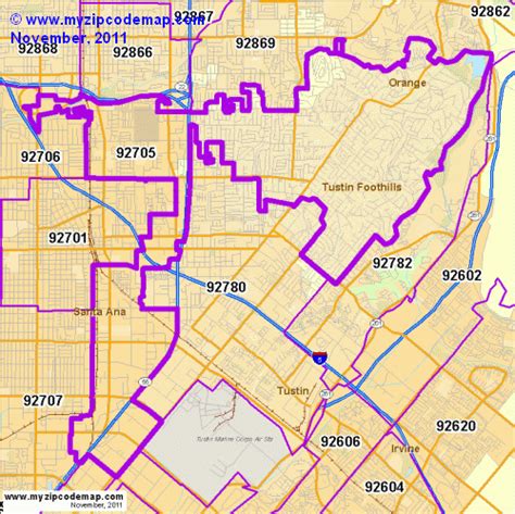 Zip Code Map Of 92780 Demographic Profile Residential Housing Images