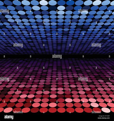 Abstract Blue And Red Disco Circles Background Rgb Eps 10 Vector