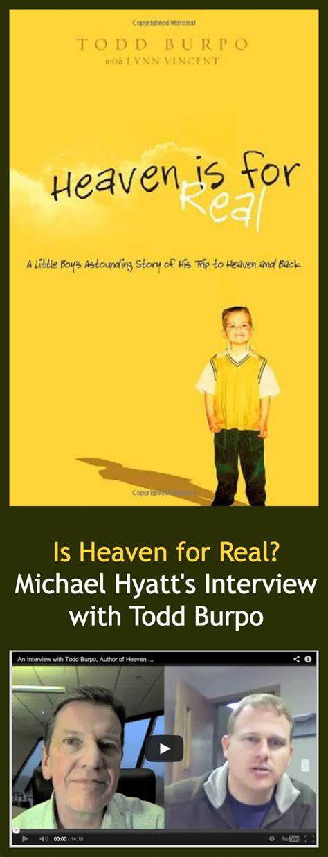 Is Heaven For Real An Interview With Author Todd Burpo