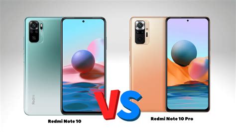 Perbandingan Spesifikasi Redmi Note 10 vs Note 10 Pro