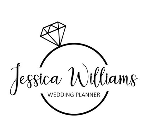 Diamond Ring Logo Design Wedding Logo Jewellery Logo Premade Wedding