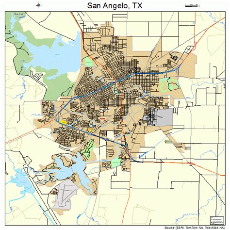 San Angelo Tx Zip Code Map United States Map