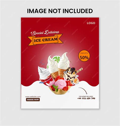 Premium Vector Ice Cream Banner Template