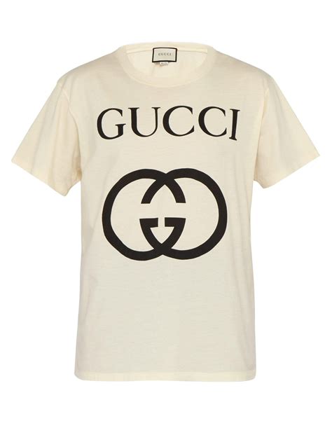 Gucci Gg Logo T Shirt For Men Lyst