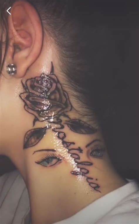 neck tattoos for women insyaf