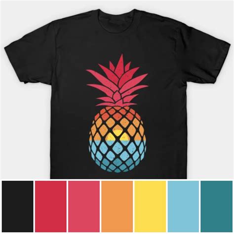 Detour Shirts 👕💰 On Twitter T Shirt Color Palettes Name Pineapple