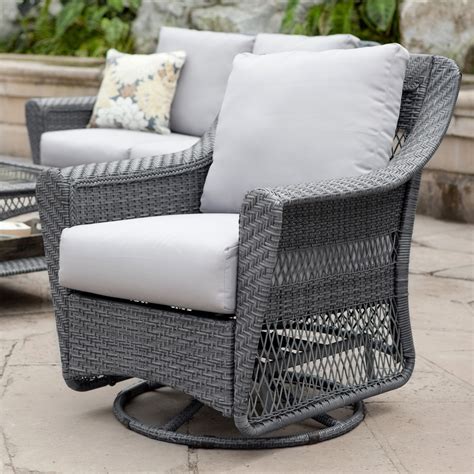 Want to create your own diy classic backyard lounger? Palazetto Arbor All Weather Wicker Swivel Lounge Chair ...