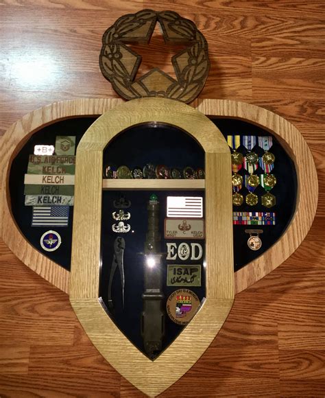 Personalized Solid Wood Military Retirement Shadow Box
