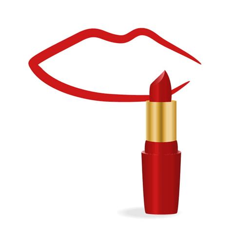 Lips With Lipstick Vector Eps Uidownload