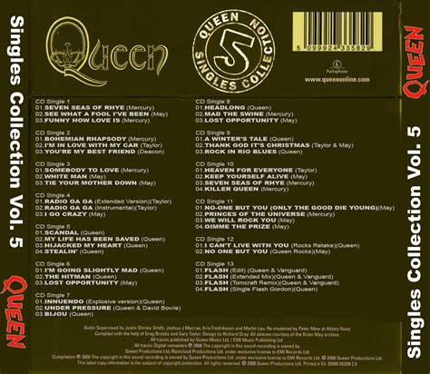 Queen Singles Collection Vol 5 No Oficial