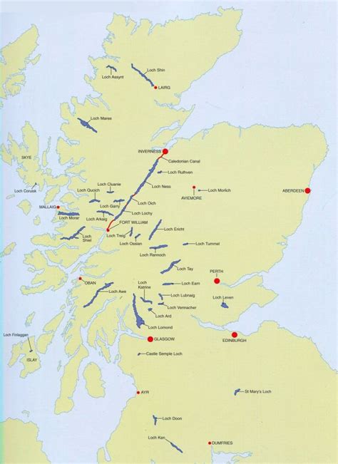 Maps Of Lochs In Scotland