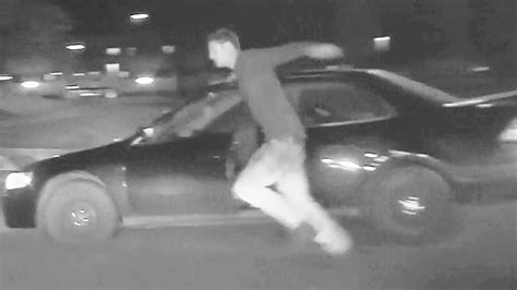 Alleged Car Thief Tries To Run Away From Police Gets Pinned By Car Youtube