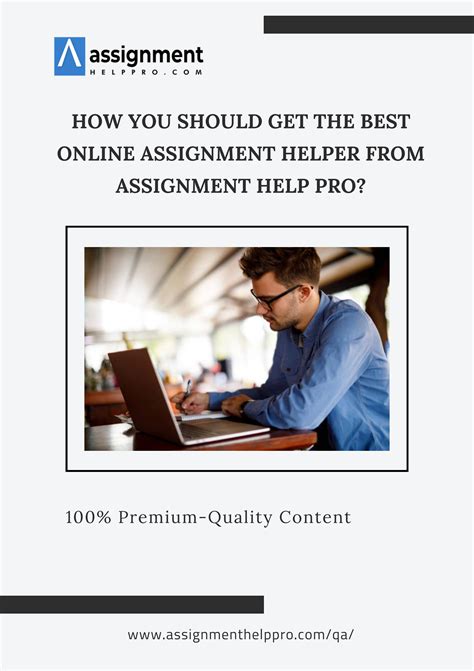 How You Should Get The Best Online Assignment Helper From Assignment