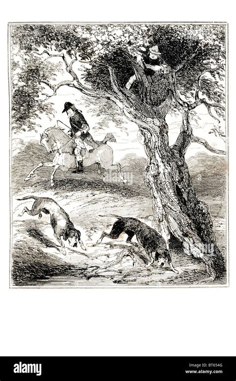Dick Turpin Hunted By Bloodhounds Dog Richard Turpin 1705 7 April