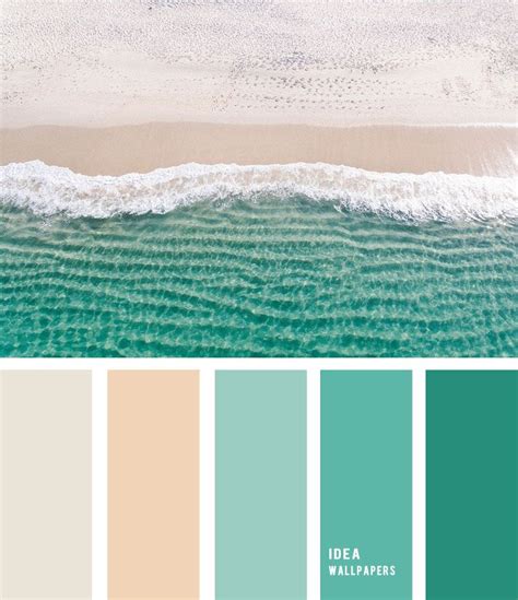 Sand And Green Sea Inspired Color Palette Beach Inspired Color Palette