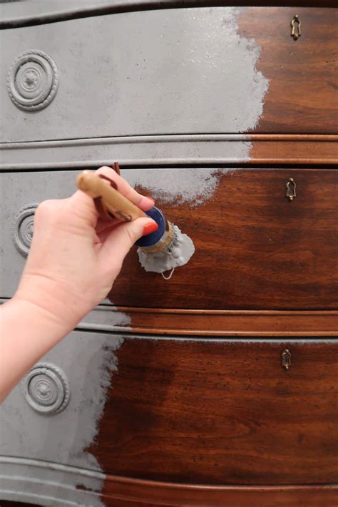 Yes You Can Use Chalk Paint Over Stain Meubels Opknappen Krijtverf