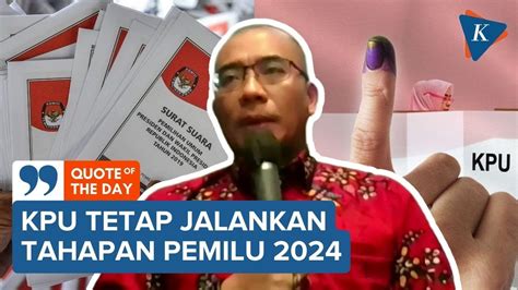 KPU Jamin Tahapan Pemilu 2024 Tetap Berjalan YouTube