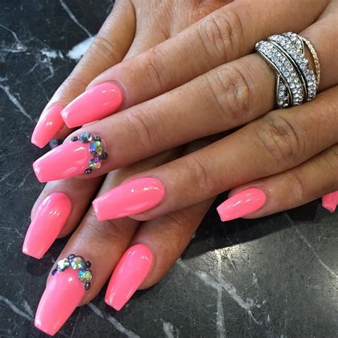 Fluro Pink Acrylic Nails Contact Me Today And Be One Of The First 10