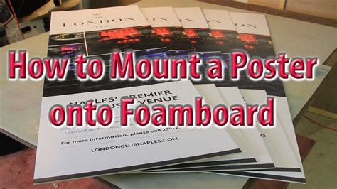 How To Mount Posters On Foamboard Youtube