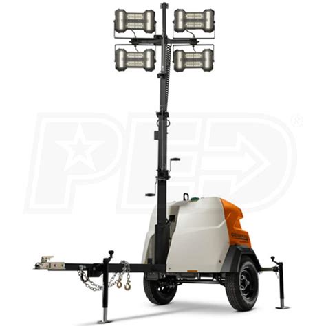 Generac Mlt6smd Std 6kw Towable Diesel Vertical Mast Led Light Tower