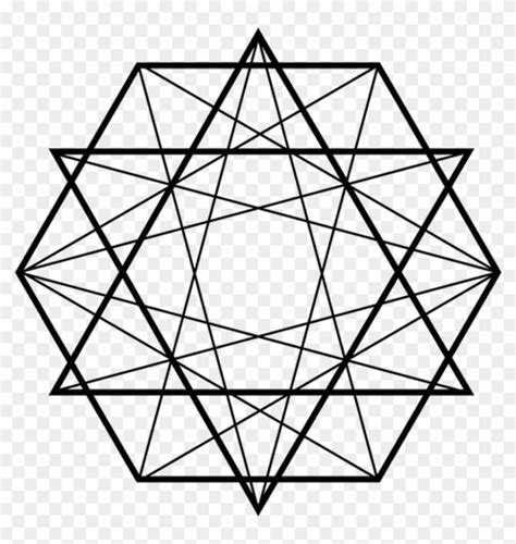 Geometric Sticker Kabbalah Protection Symbols Clipart