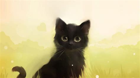 Tons of awesome black wallpapers 1920x1080 to download for free. 1920x1080 Cute animated black cat - photo#21 | Cat art ...